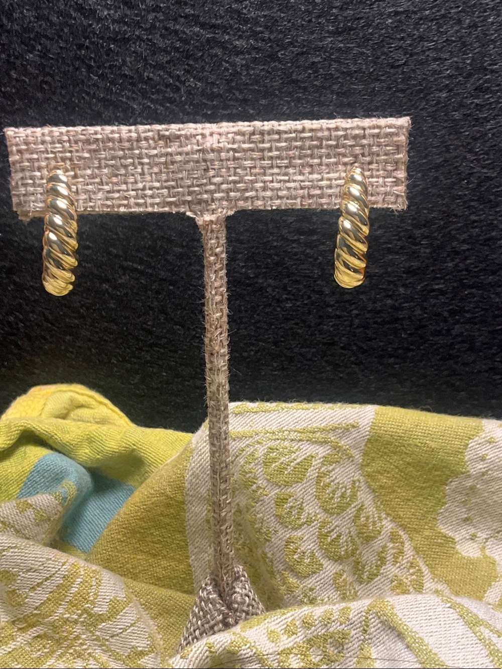 Gold-Tone Twisted Hoop Earrings - Women Jewelry